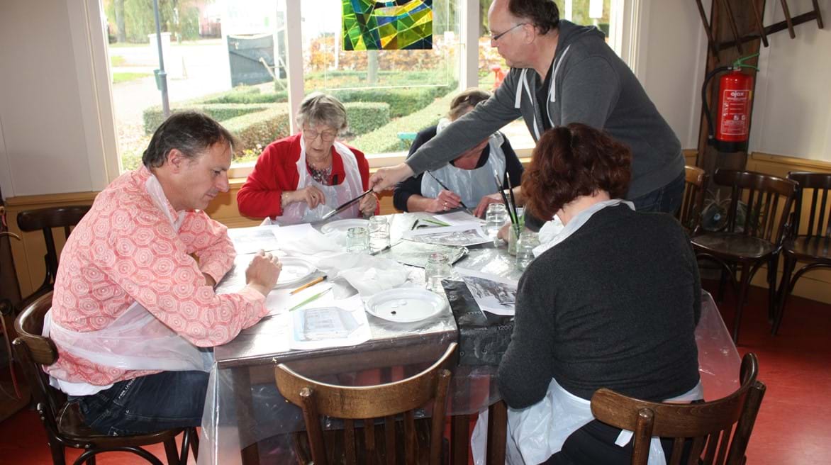 Workshop schilderen als groepsactiviteit