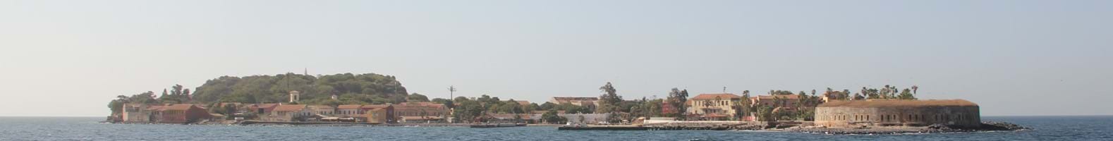 Het slaveneiland Gorée (goede reede) in Senegal. 